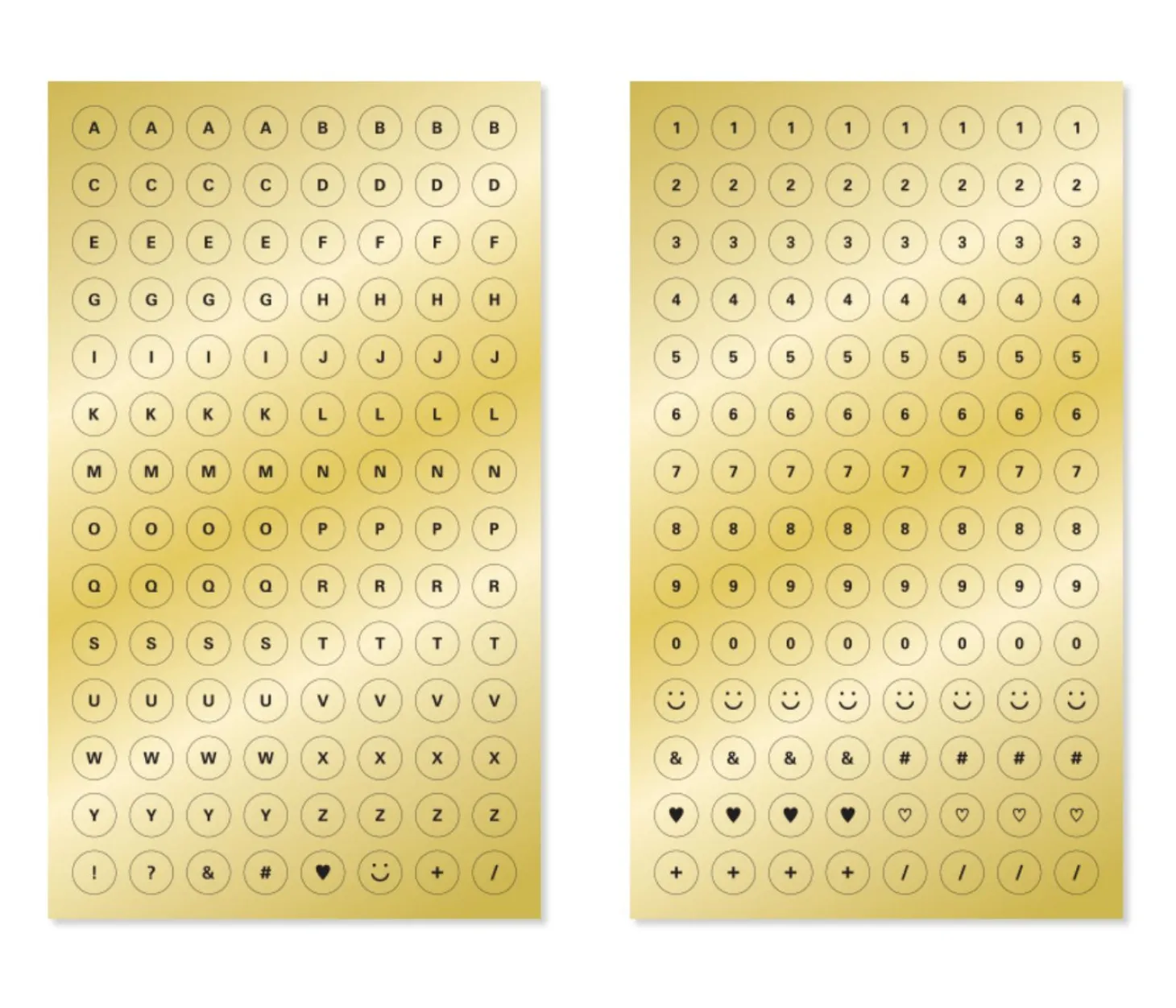 Gold Deco Sticker