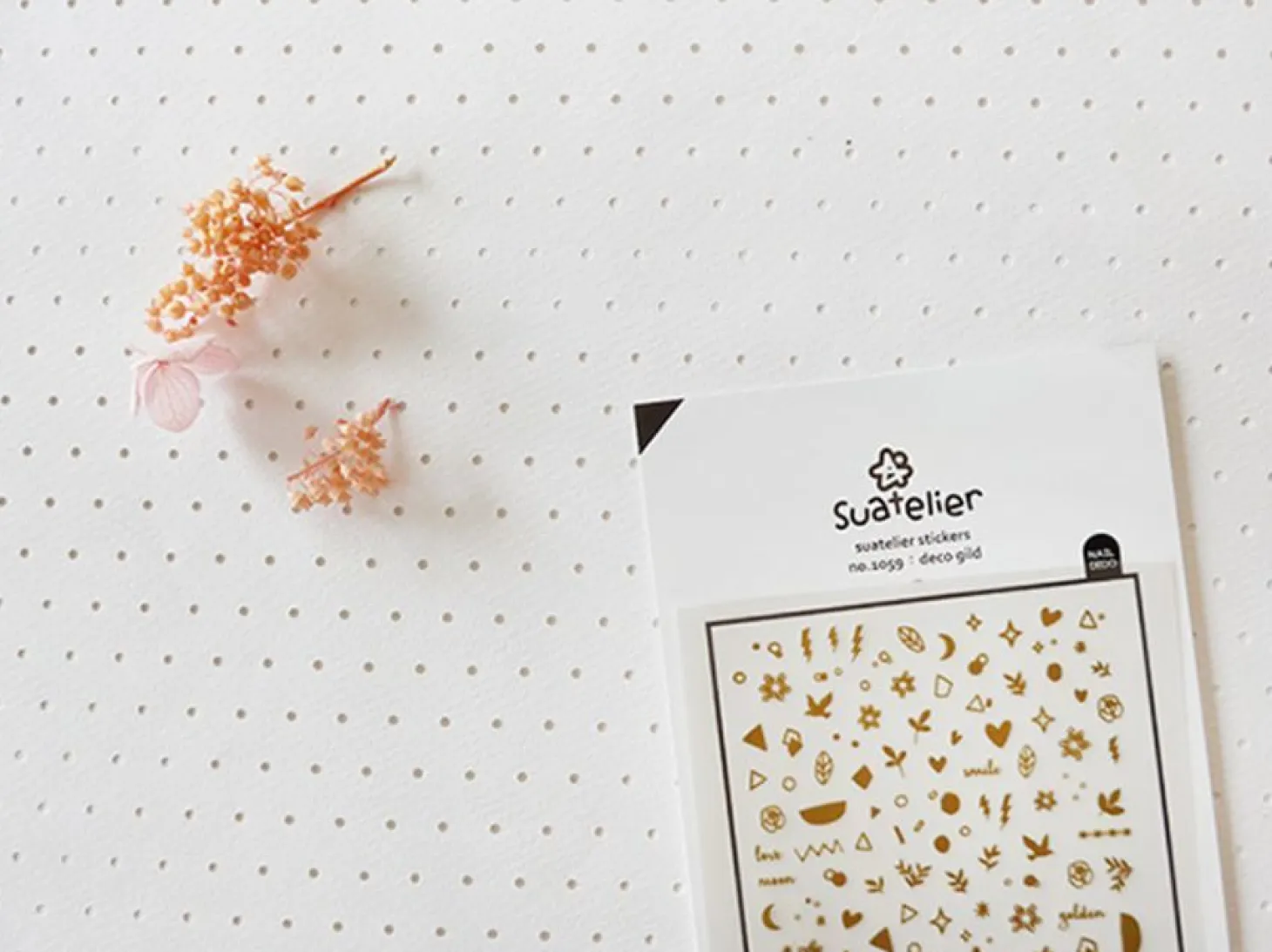 Gold Nail Deco Sticker