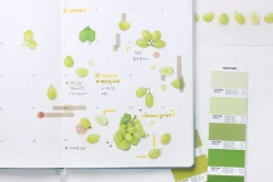Green Grape Pressed Fruit Sticker