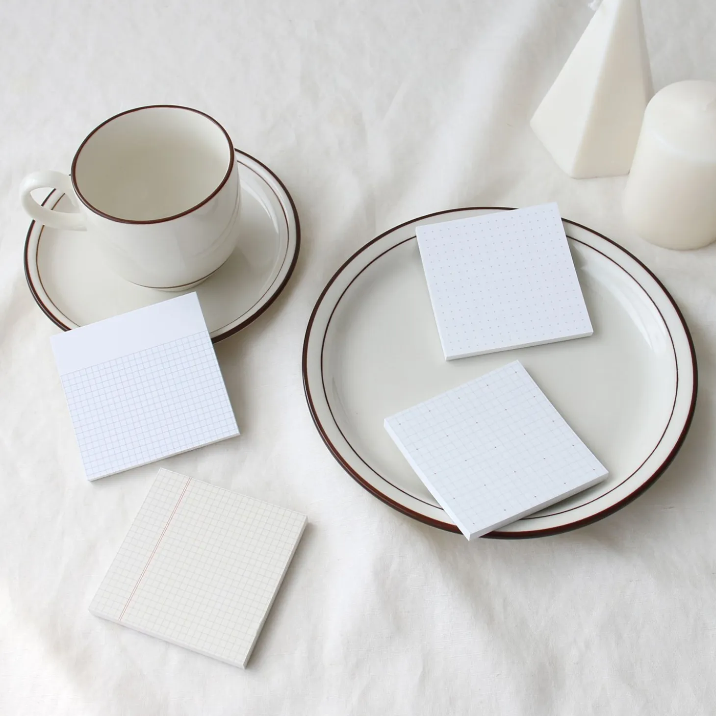 Grid Pattern Sticky Note Set