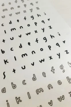 Handwriting #1 Alphabet Deco Sticker