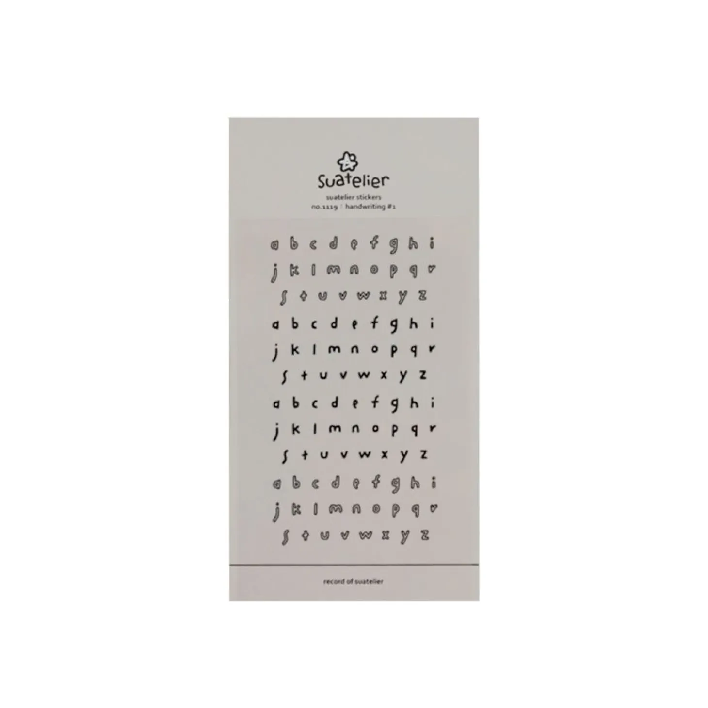 Handwriting #1 Alphabet Deco Sticker