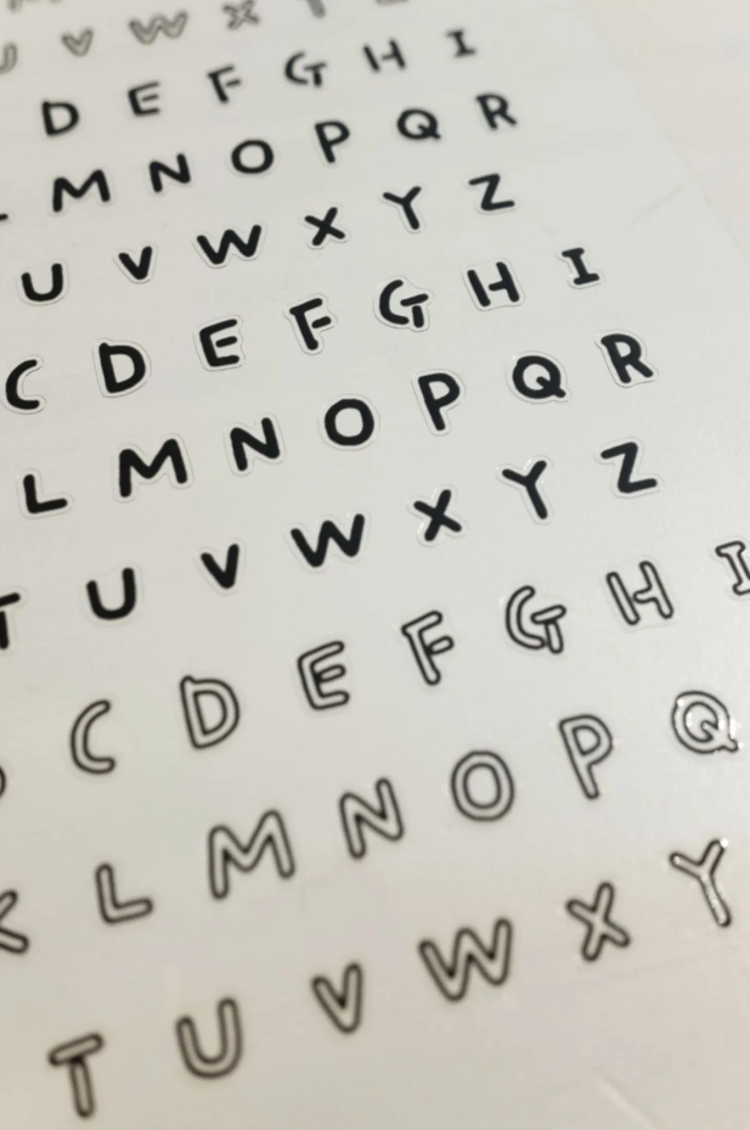 Handwriting #2 Alphabet Deco Sticker