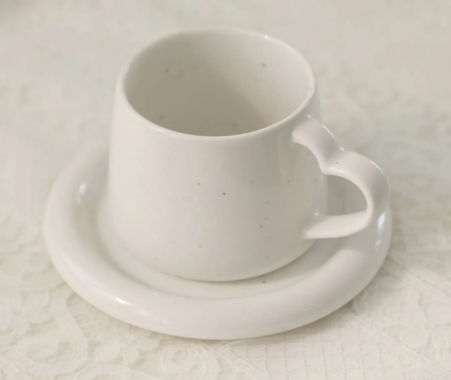Heart Signal Mug & Saucer Set
