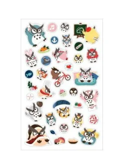 Hello Owl Deco Sticker