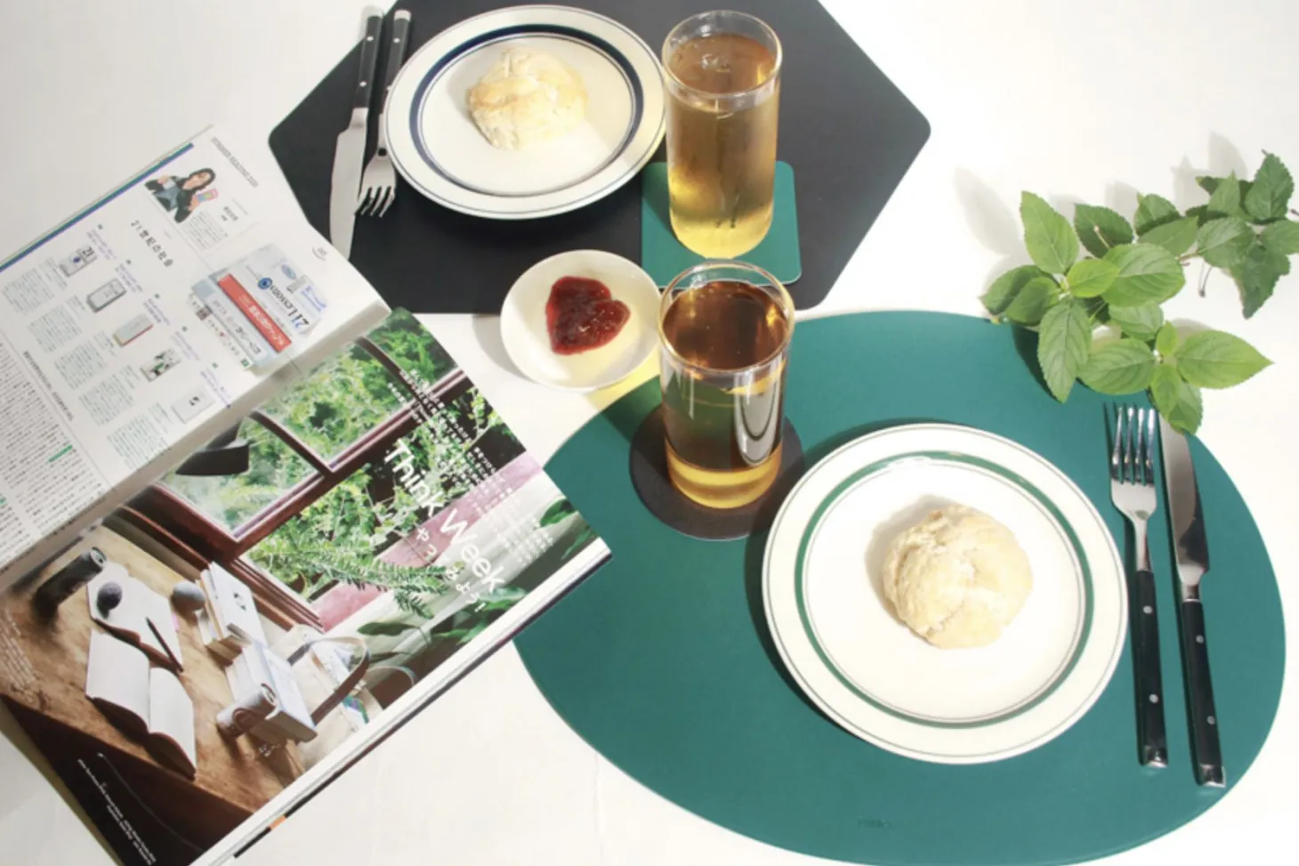 Hexagon Two Tone Color Placemat