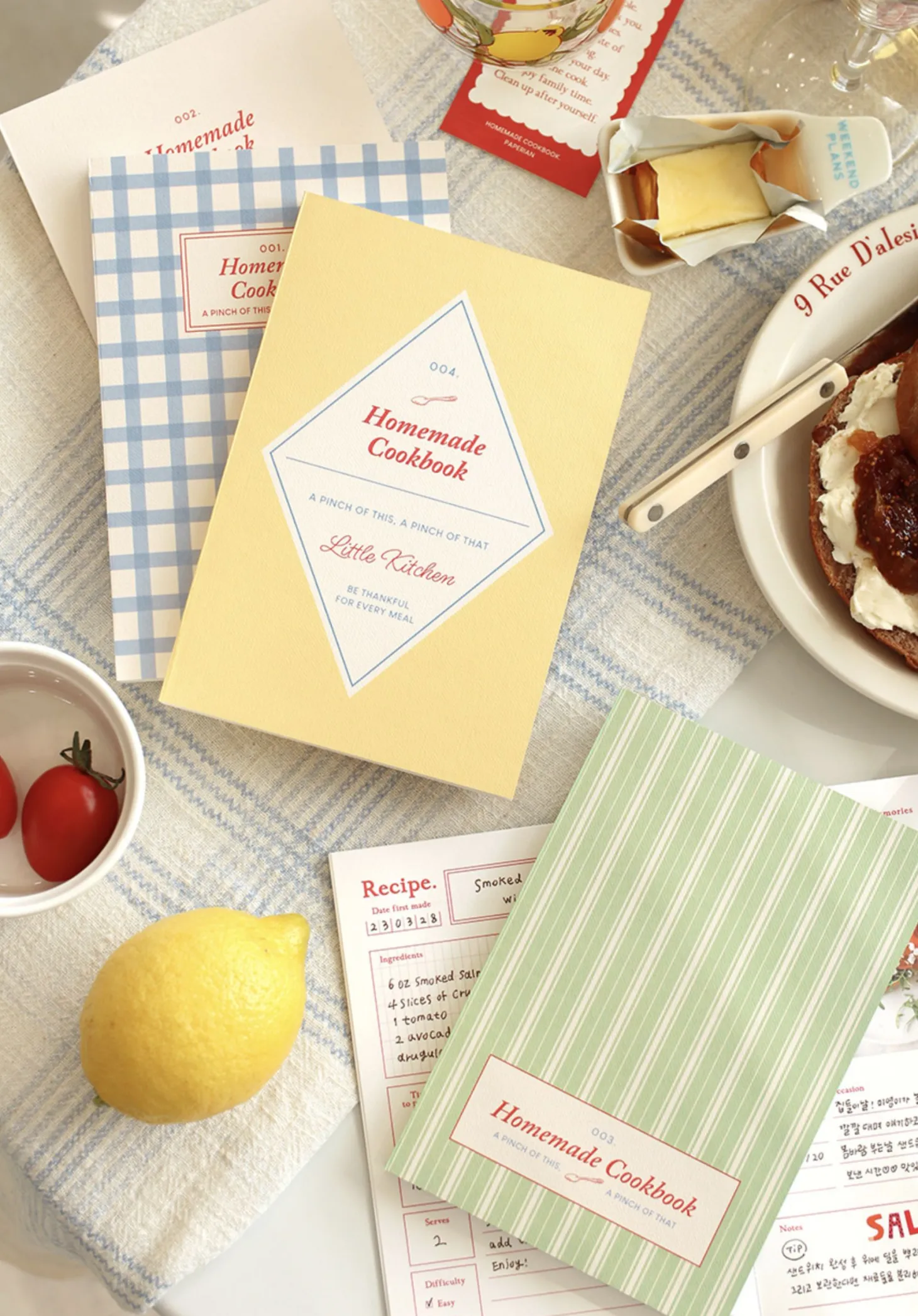 Homemade Cookbook Recipe Journal