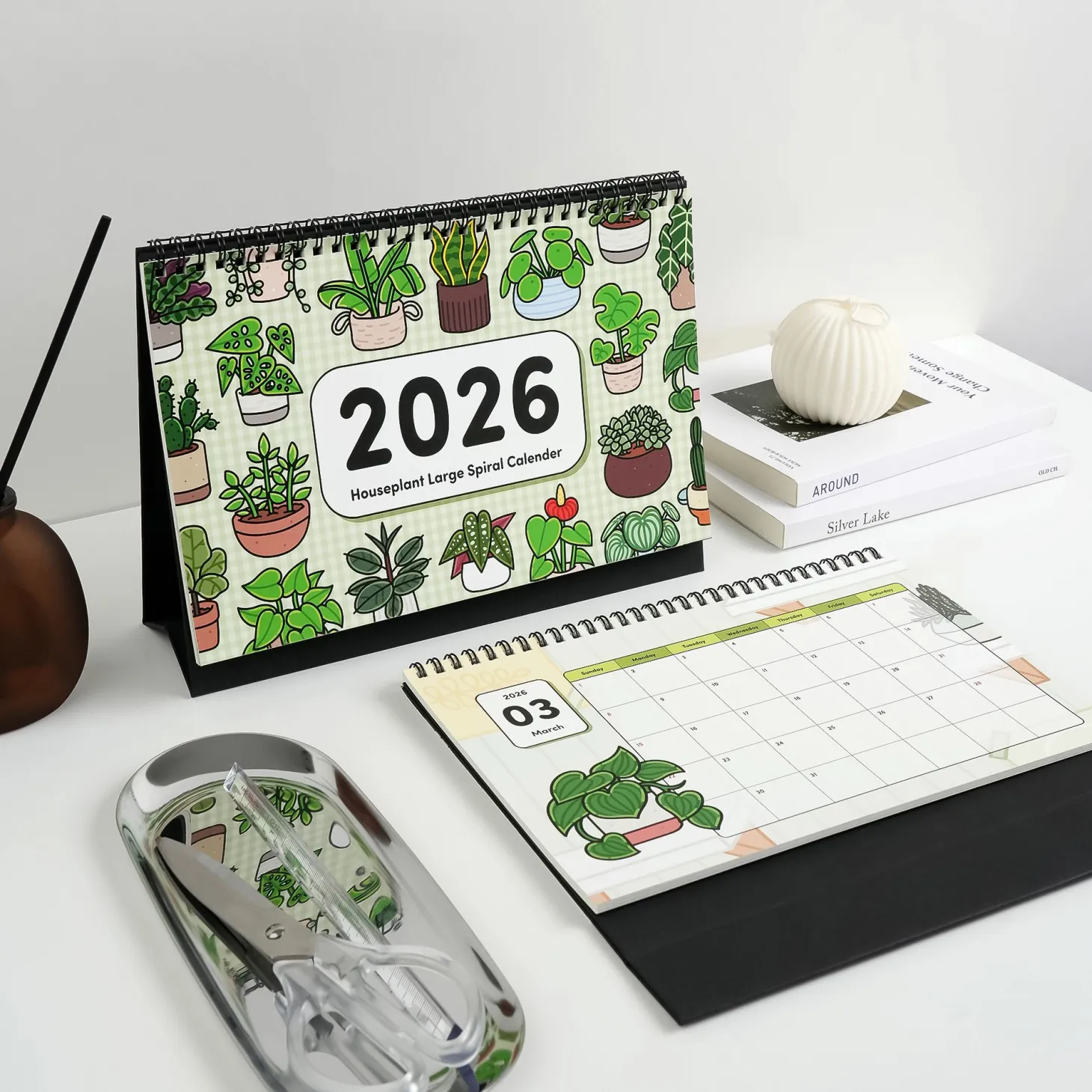2026 Houseplant Large Spiral Calendar