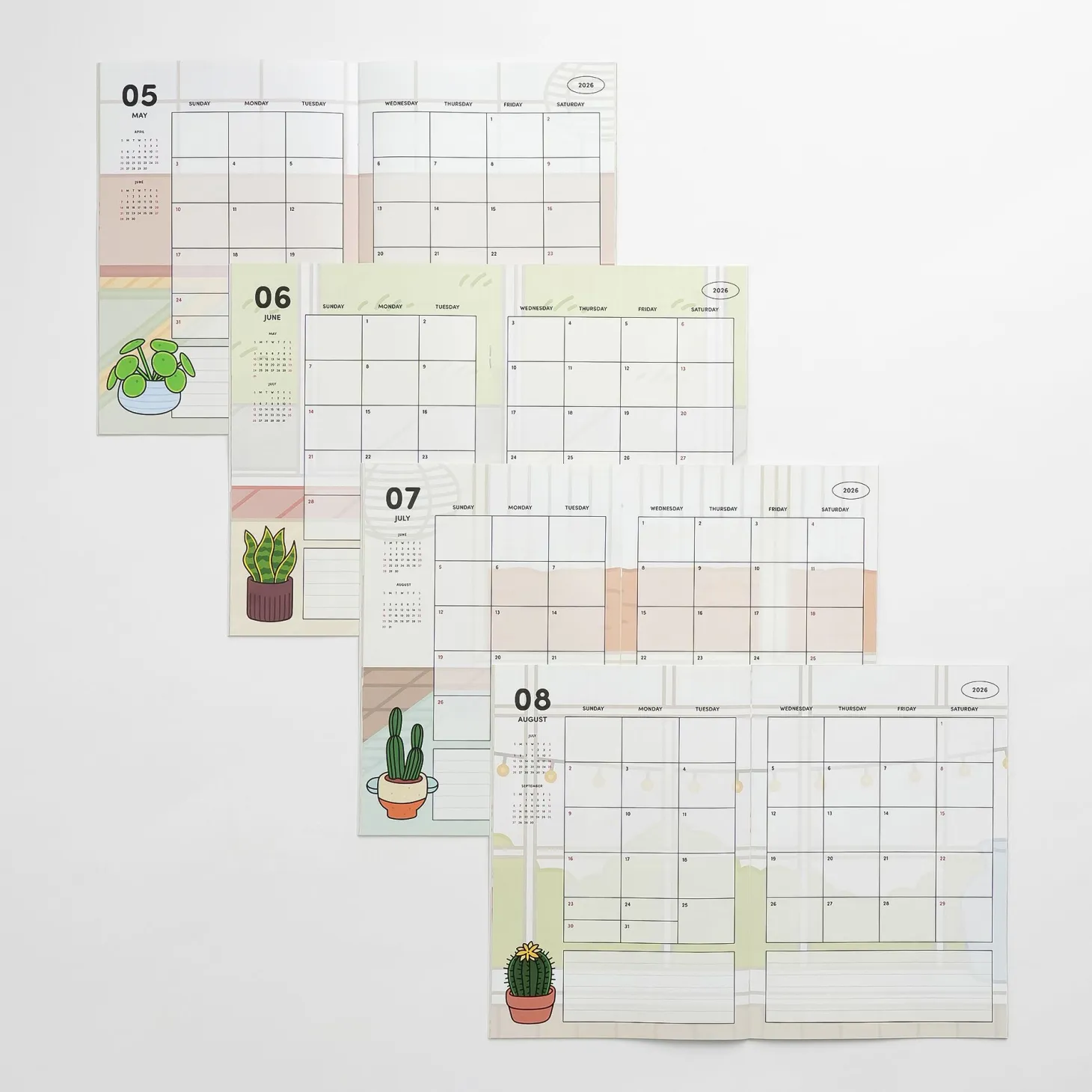 2026 Houseplant Monthly Planner