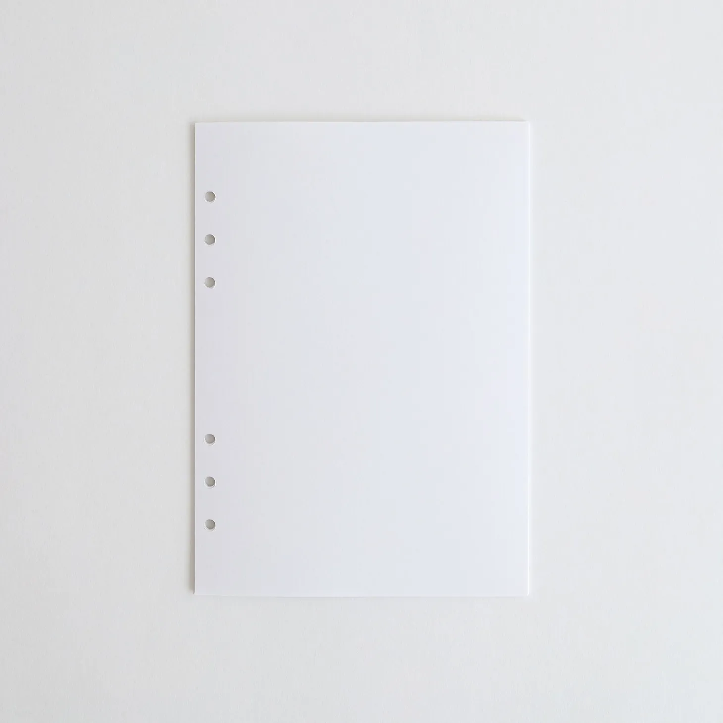 Ivory 6 Ring A5 Plain Note Refill