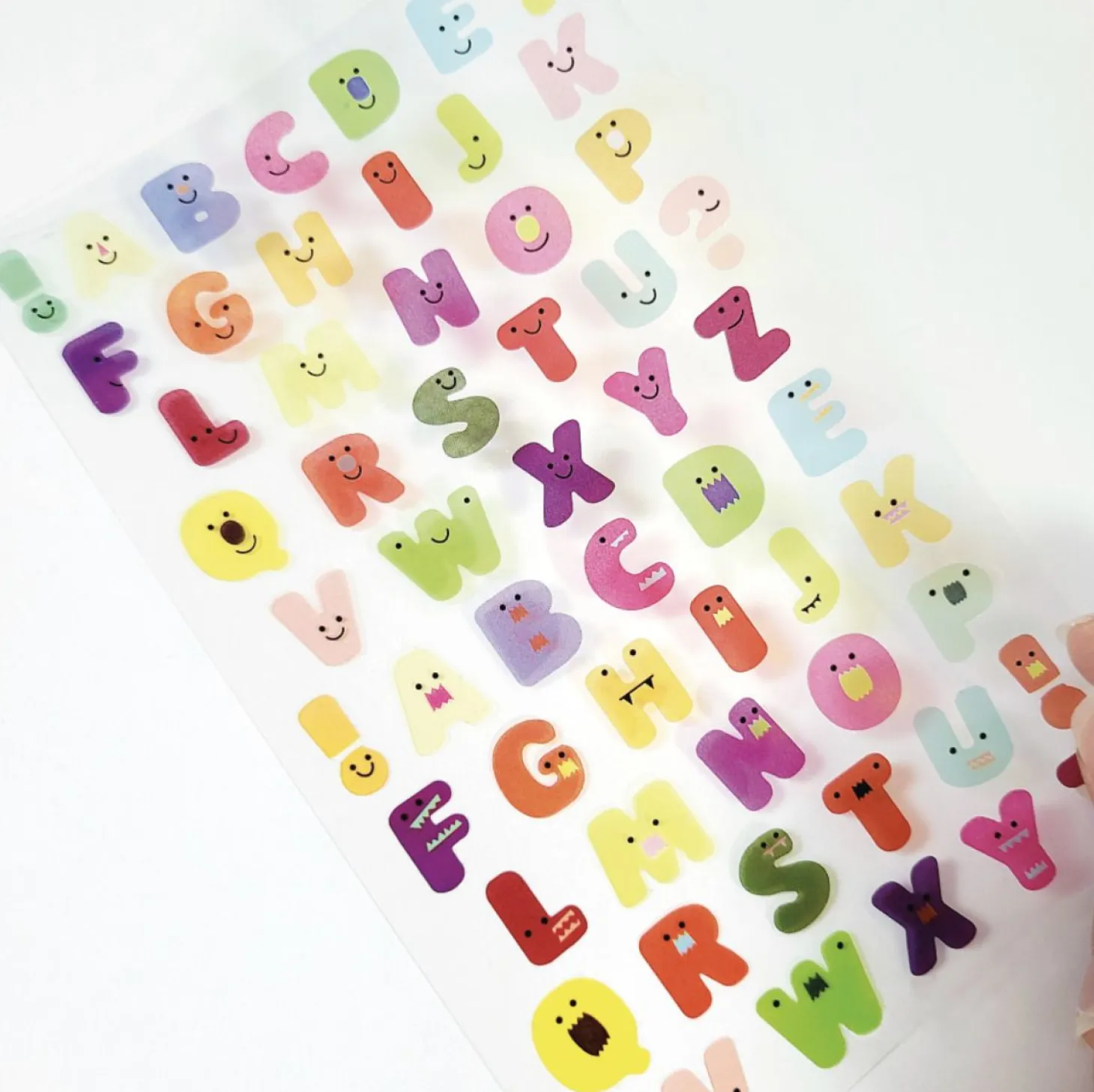 Jelly Alphabet PVC Deco Sticker