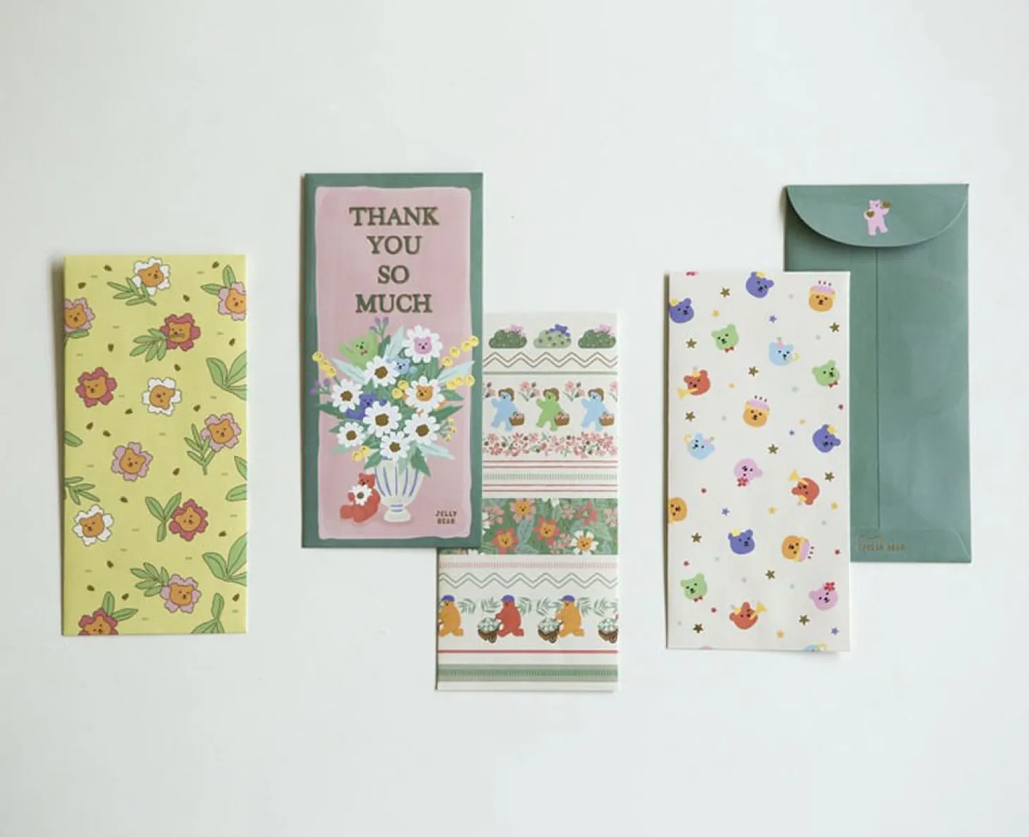 Jelly Bear Gift Envelope Set