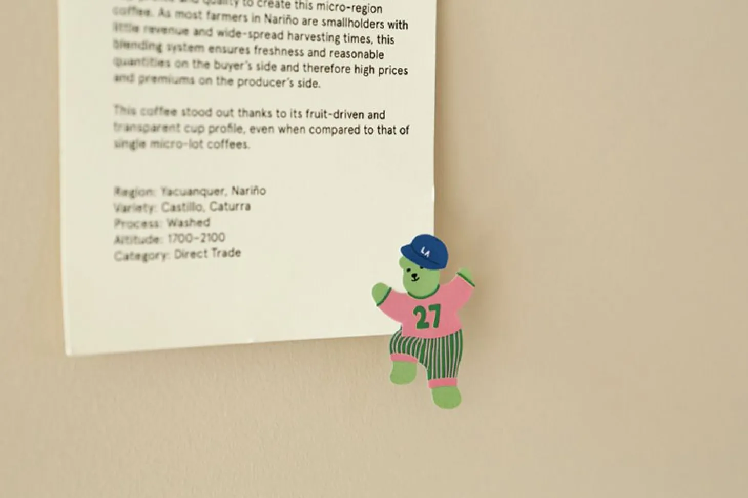 Jelly Bear Removable Sticker