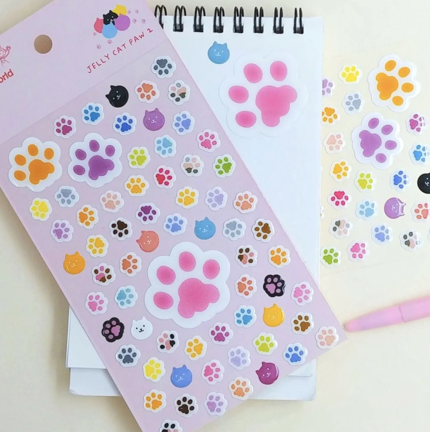 Jelly Cat Paw Puffy Sticker v2