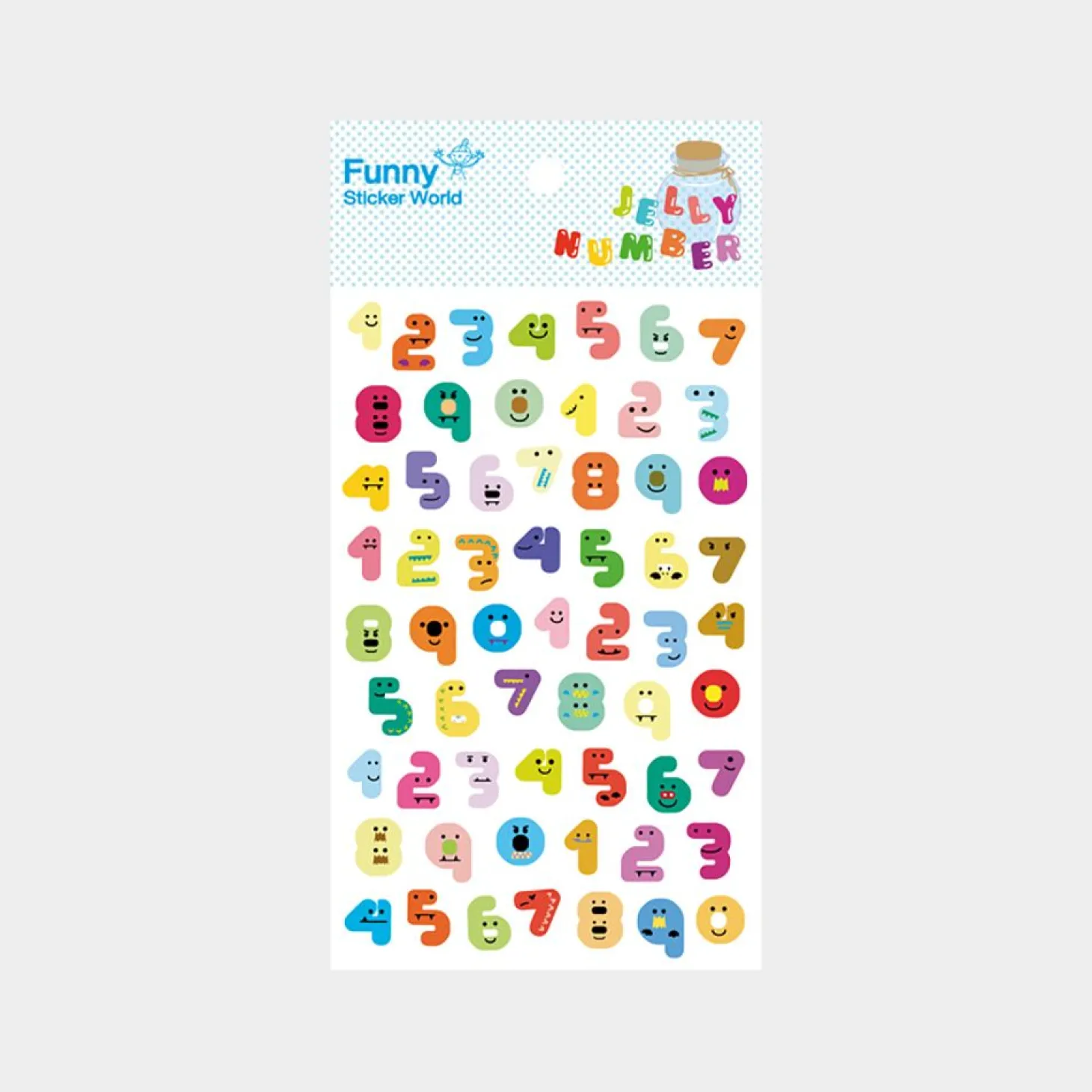 Jelly Number PVC Deco Sticker