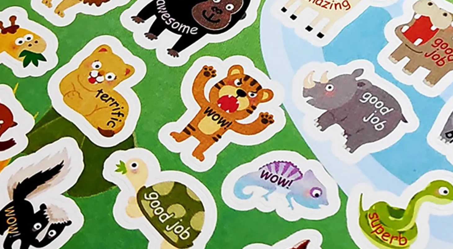 Jungle Animal Reward Paper Sticker