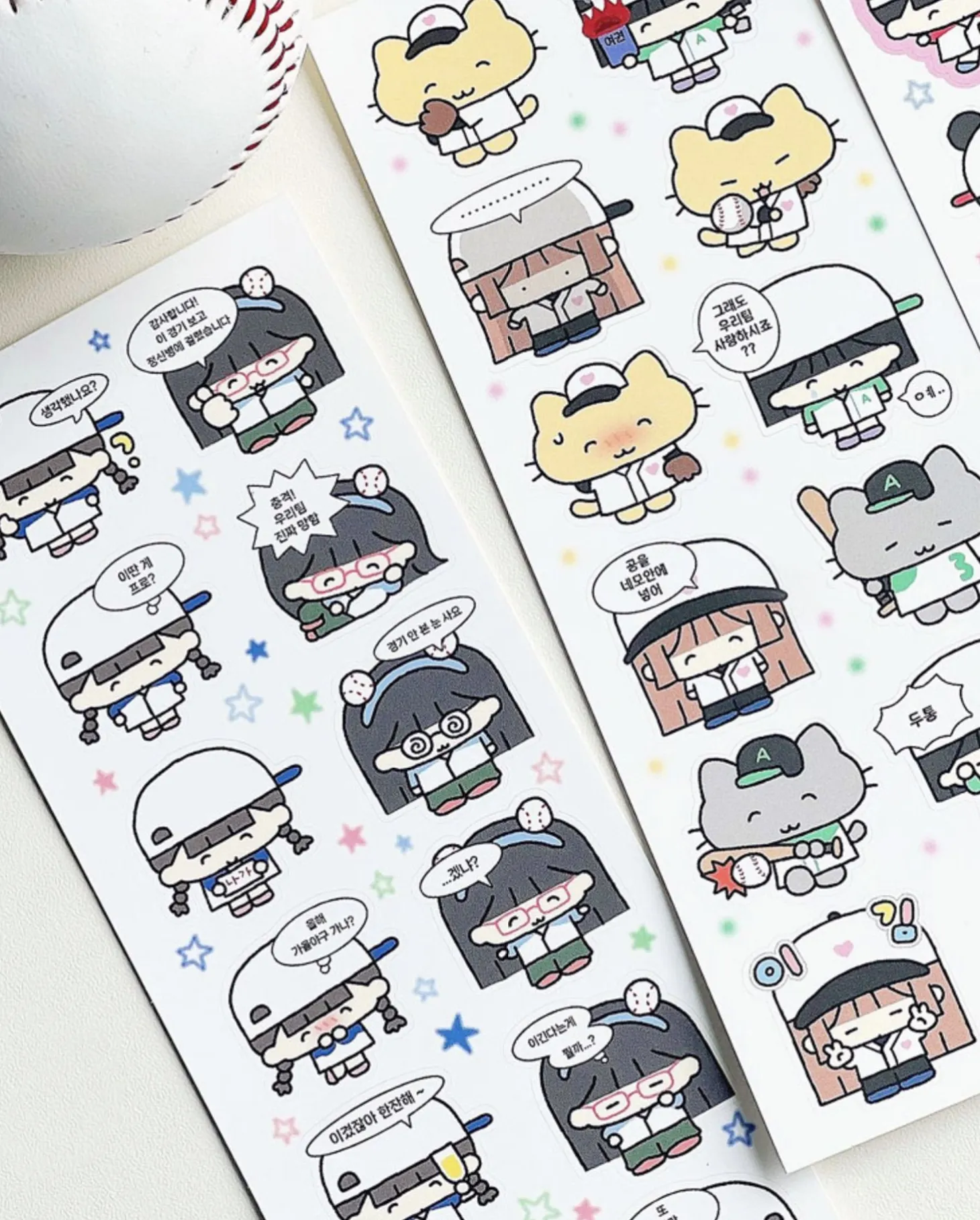 Kawaii Baseball Girls Sticker
