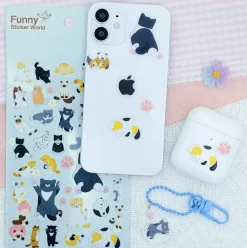 Kawaii Cats PVC Deco Sticker