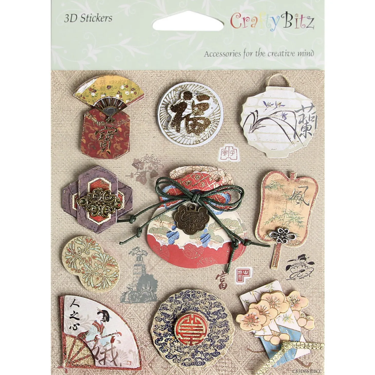 Korean Traditional 3D Deco Sticker