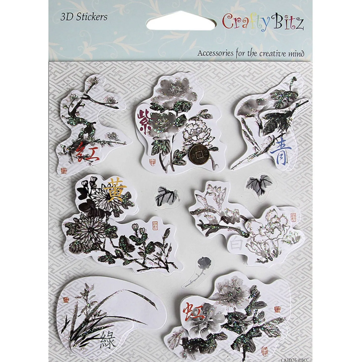 Korean Traditional 3D Deco Sticker