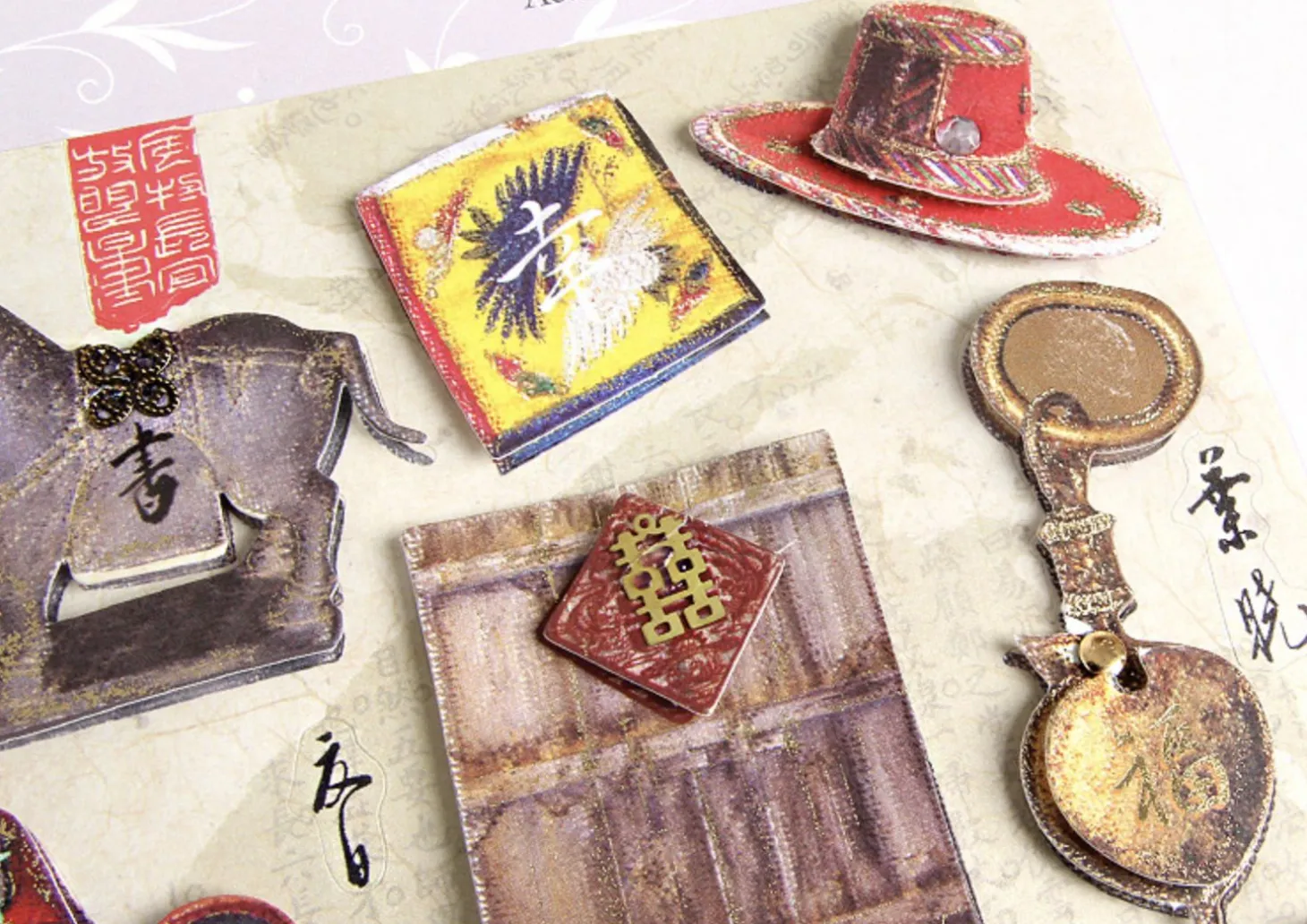 Korean Traditional 3D Deco Sticker