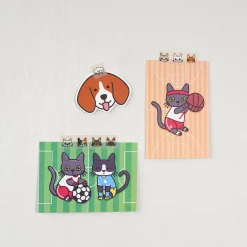 Lana & Tuxedo Cat Soccer Postcard