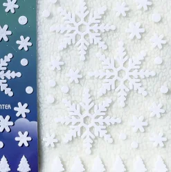Large A4 Snowflake Felt Deco Sticker