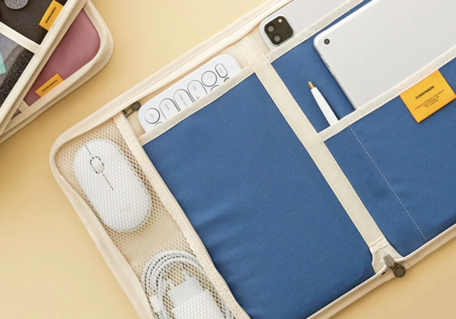 Large Canvas Tablet Pouch