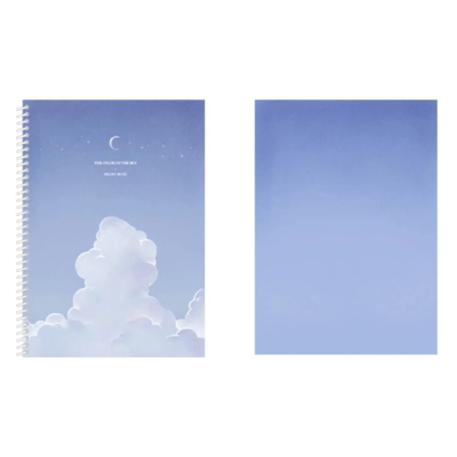 Large Cloud Spiral Lined Notebook