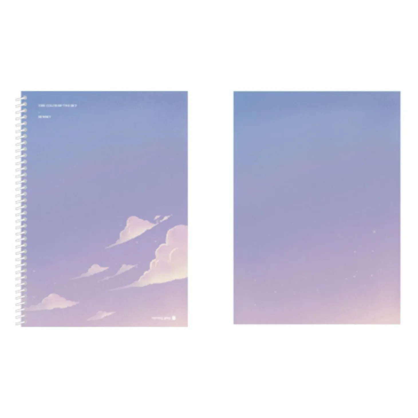 Large Cloud Spiral Lined Notebook
