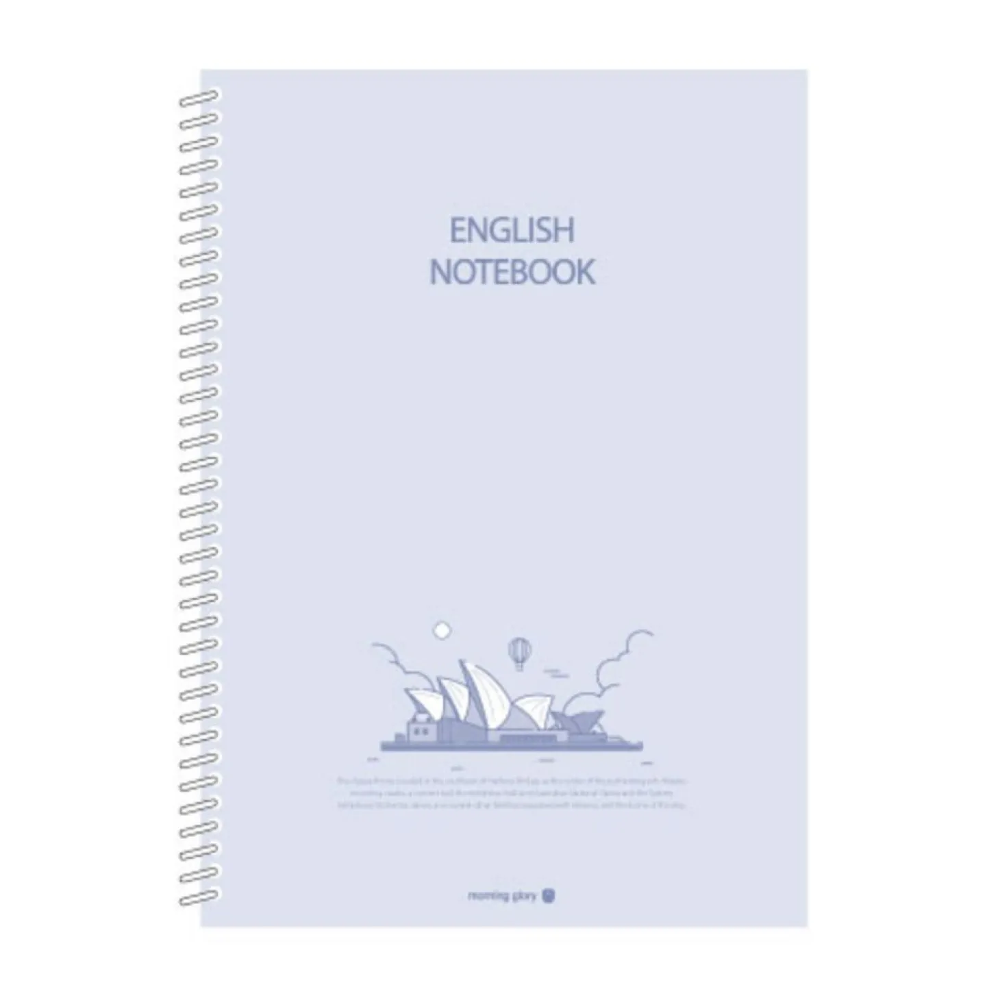 Large English Spiral Language Notebook