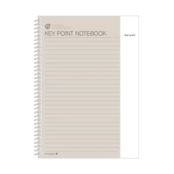Large Key Point Spiral Lined Notebook