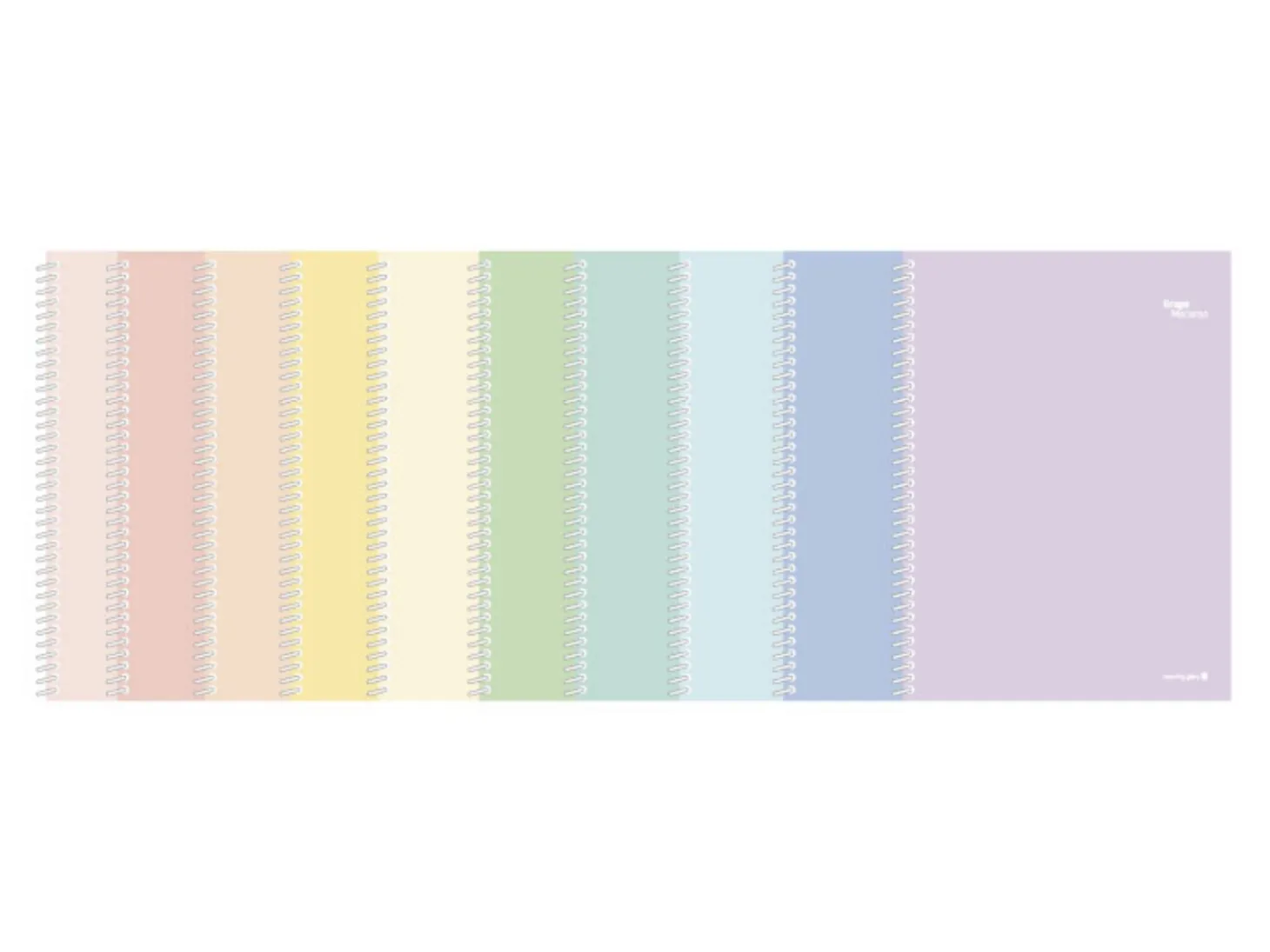 Large Pastel Spiral Lined Notebook