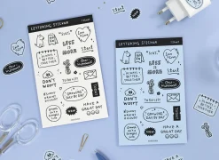 Lettering Removable Sticker
