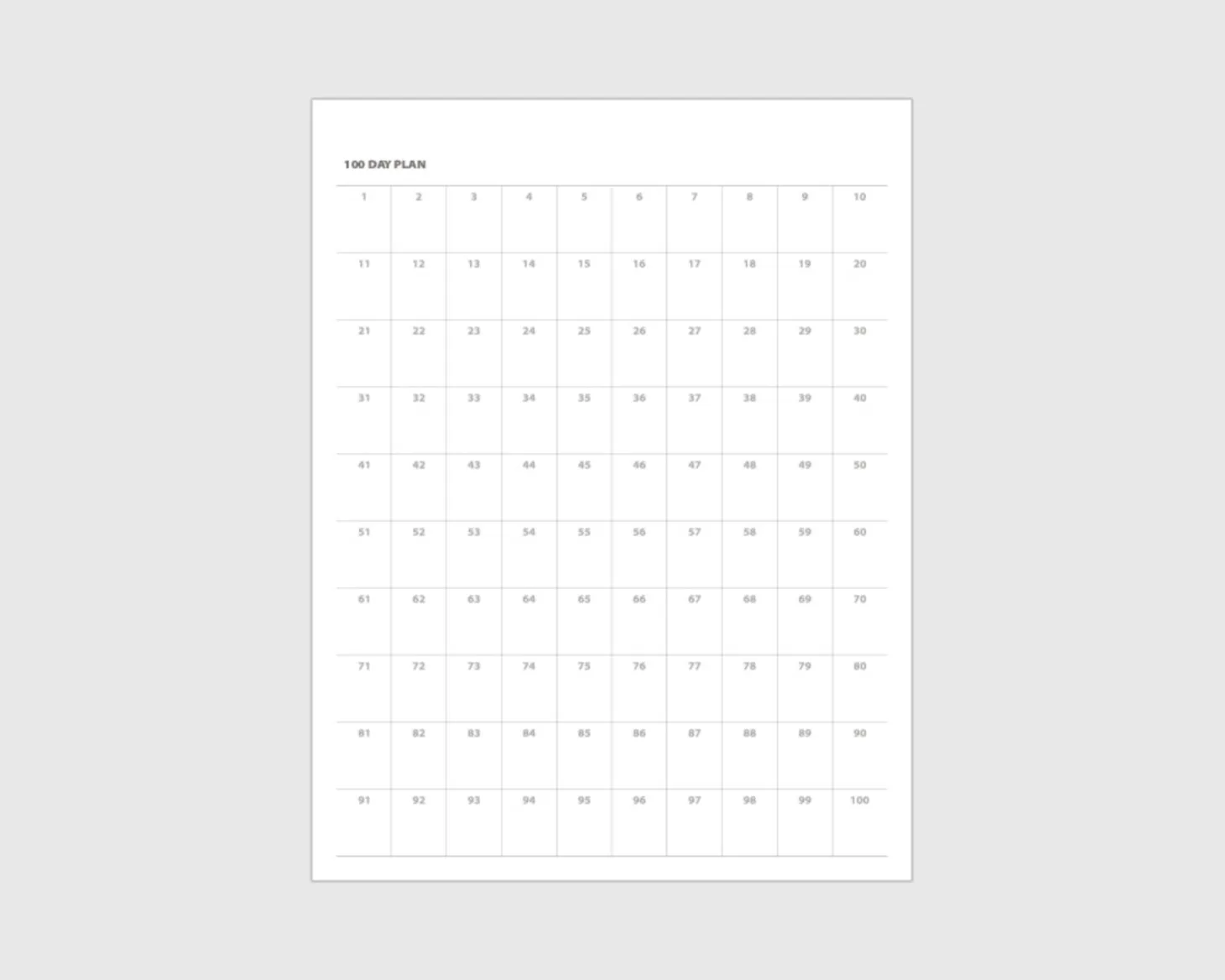 Life & Pieces 100 Day Standing Planner