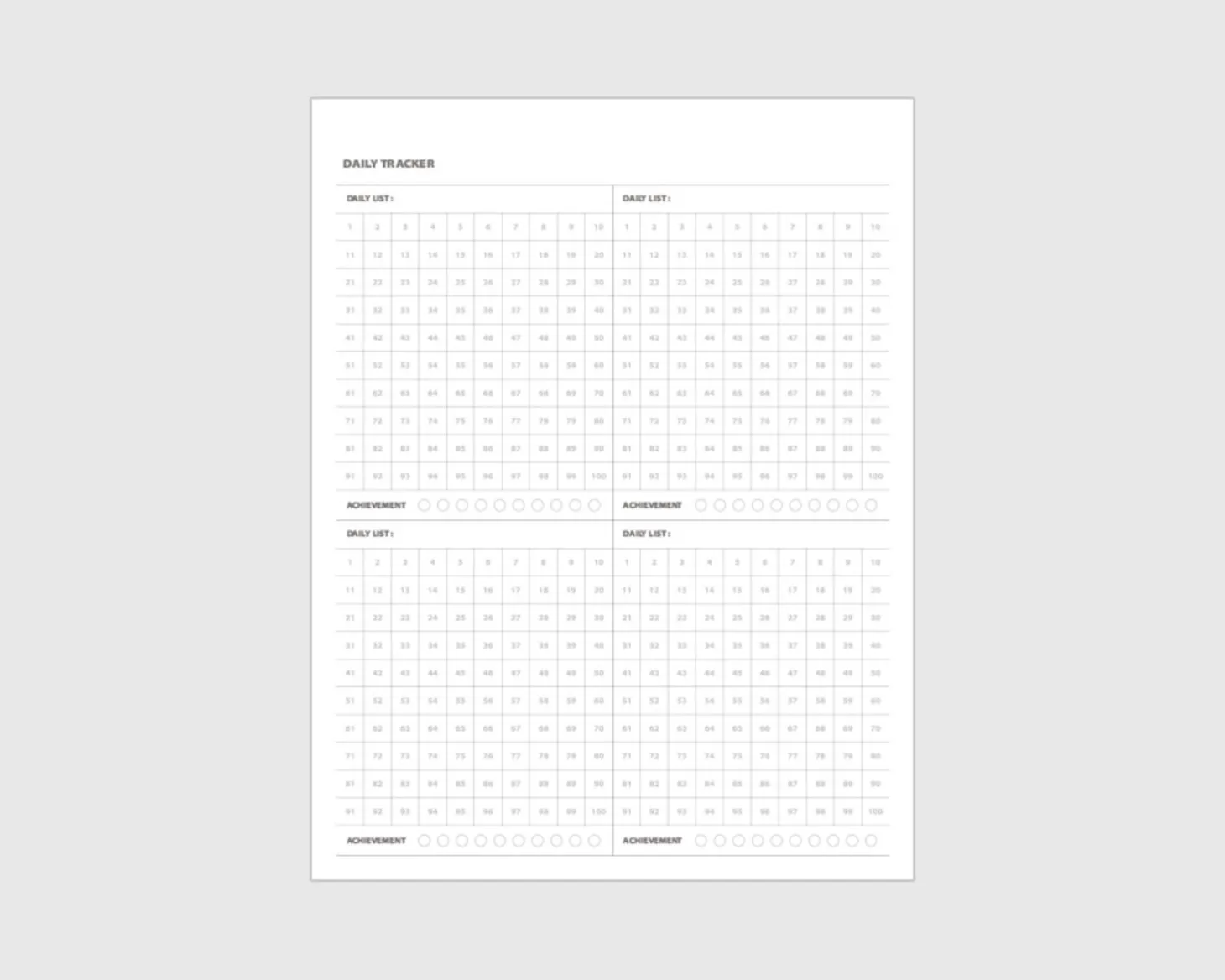 Life & Pieces 100 Day Standing Planner