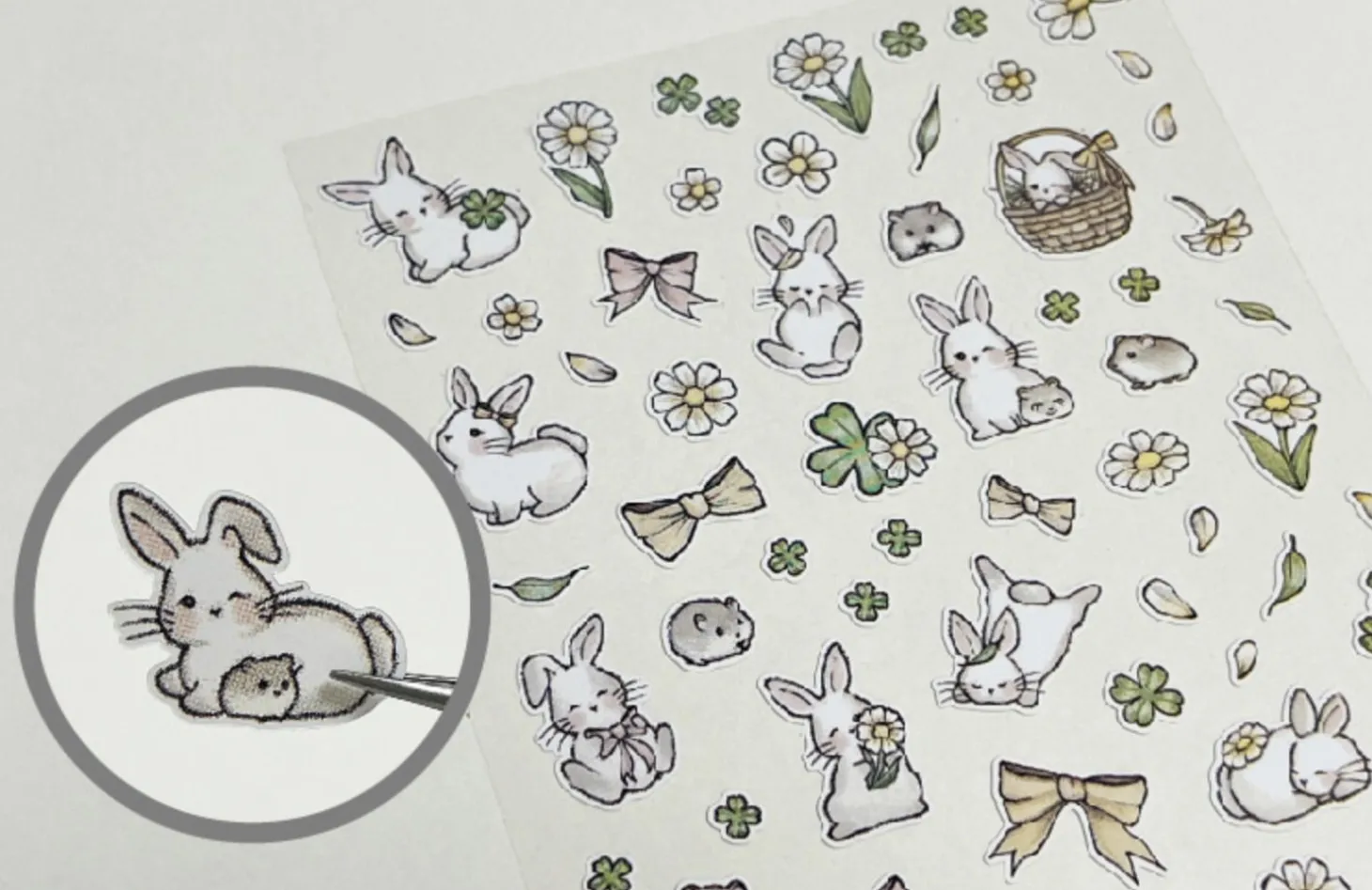 Little Rabbit Deco Sticker