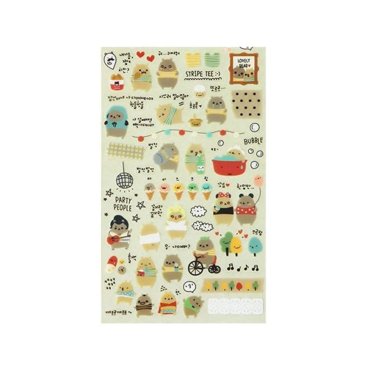 Lovely Bear Deco Sticker