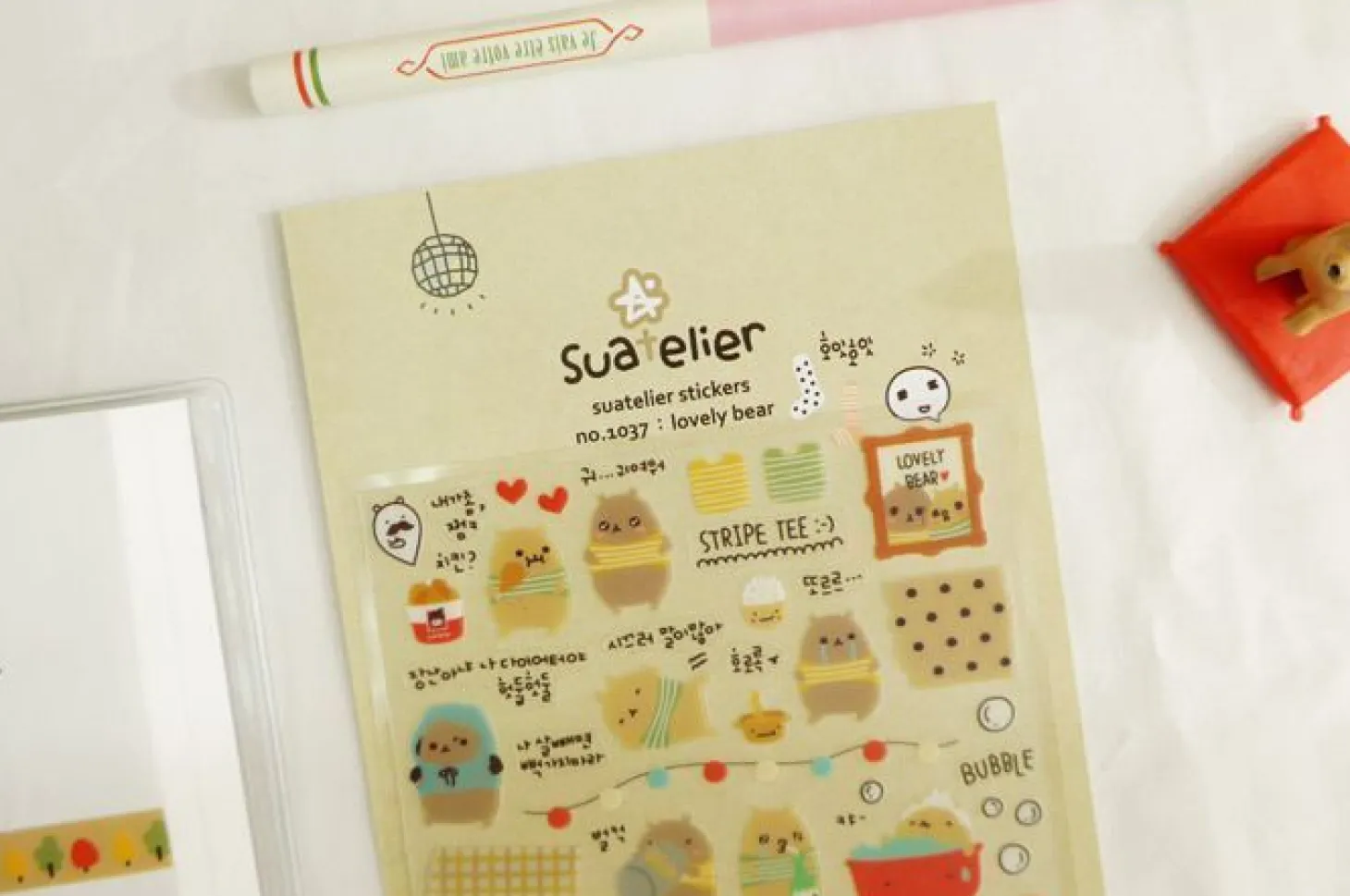 Lovely Bear Deco Sticker