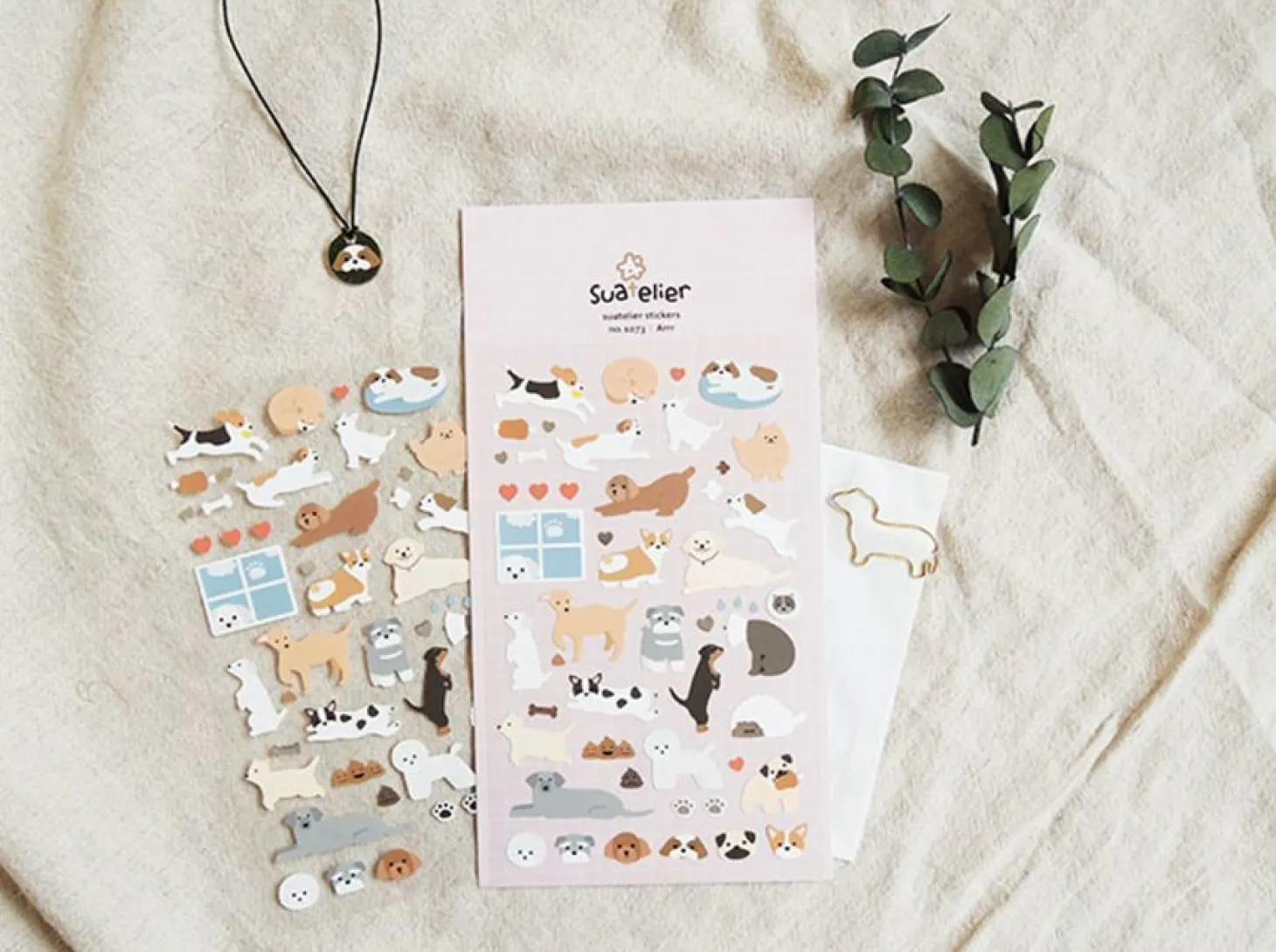 Lovely Puppy Deco Sticker