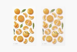 Mandarin Orange Pressed Fruit Sticker