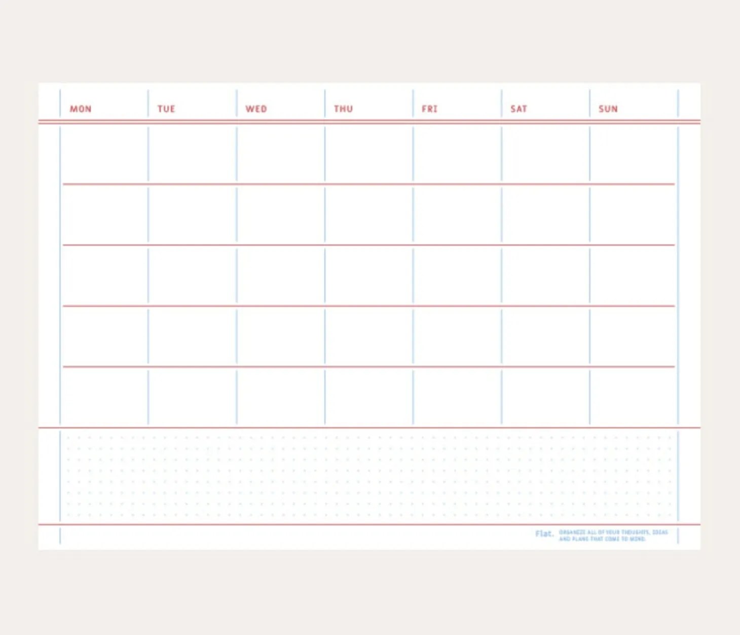 Medium A5 Flat Notepad