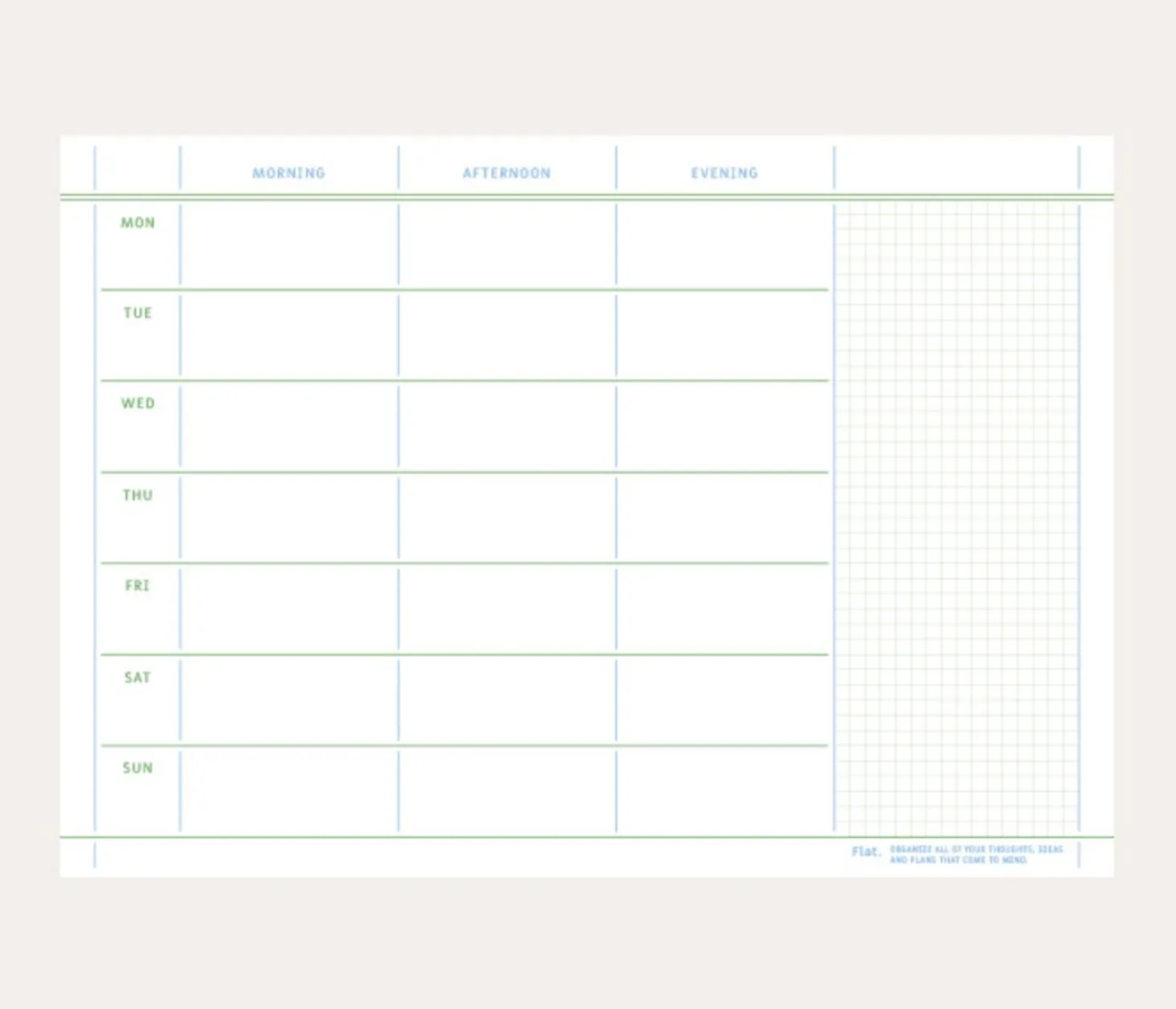 Medium A5 Flat Notepad