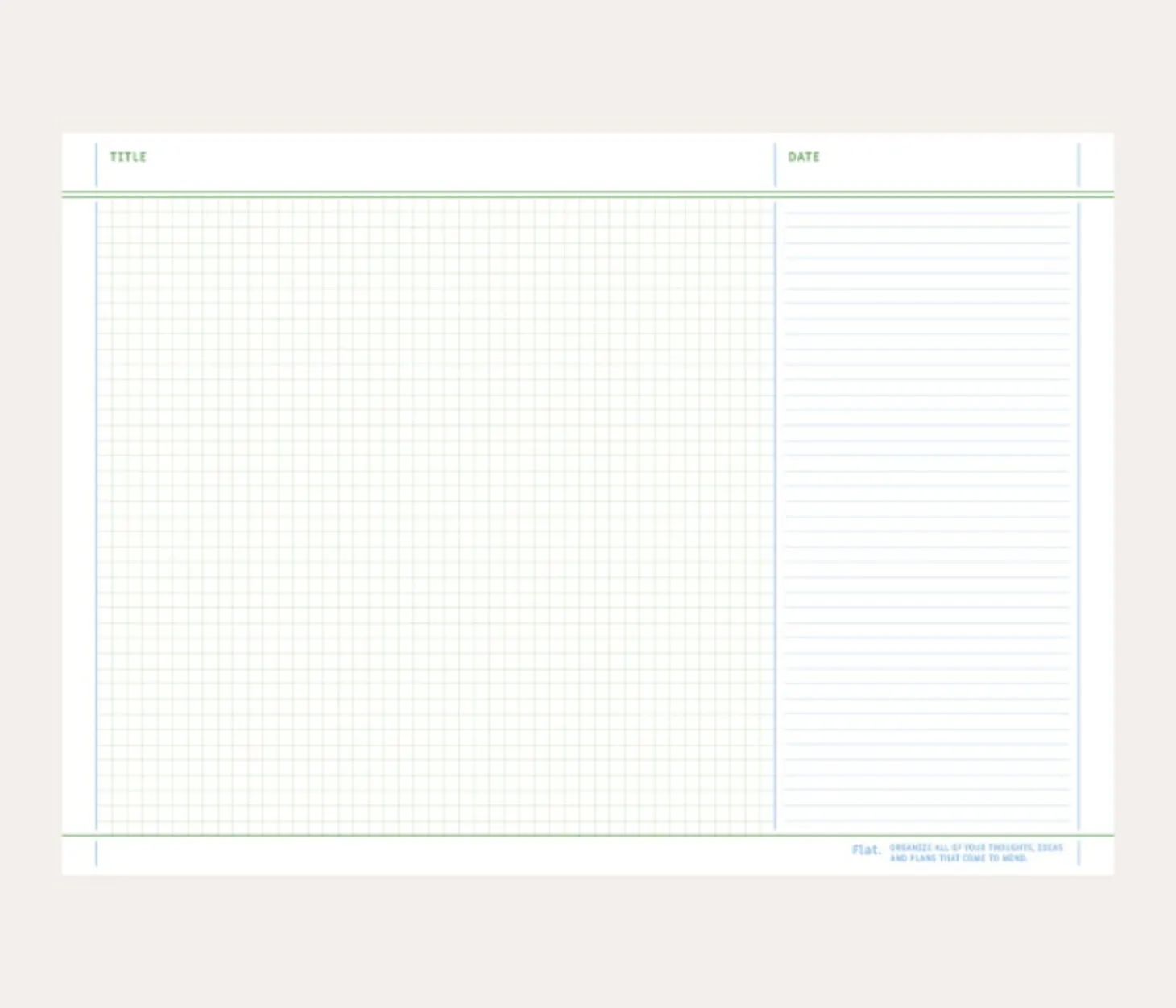 Medium A5 Flat Notepad