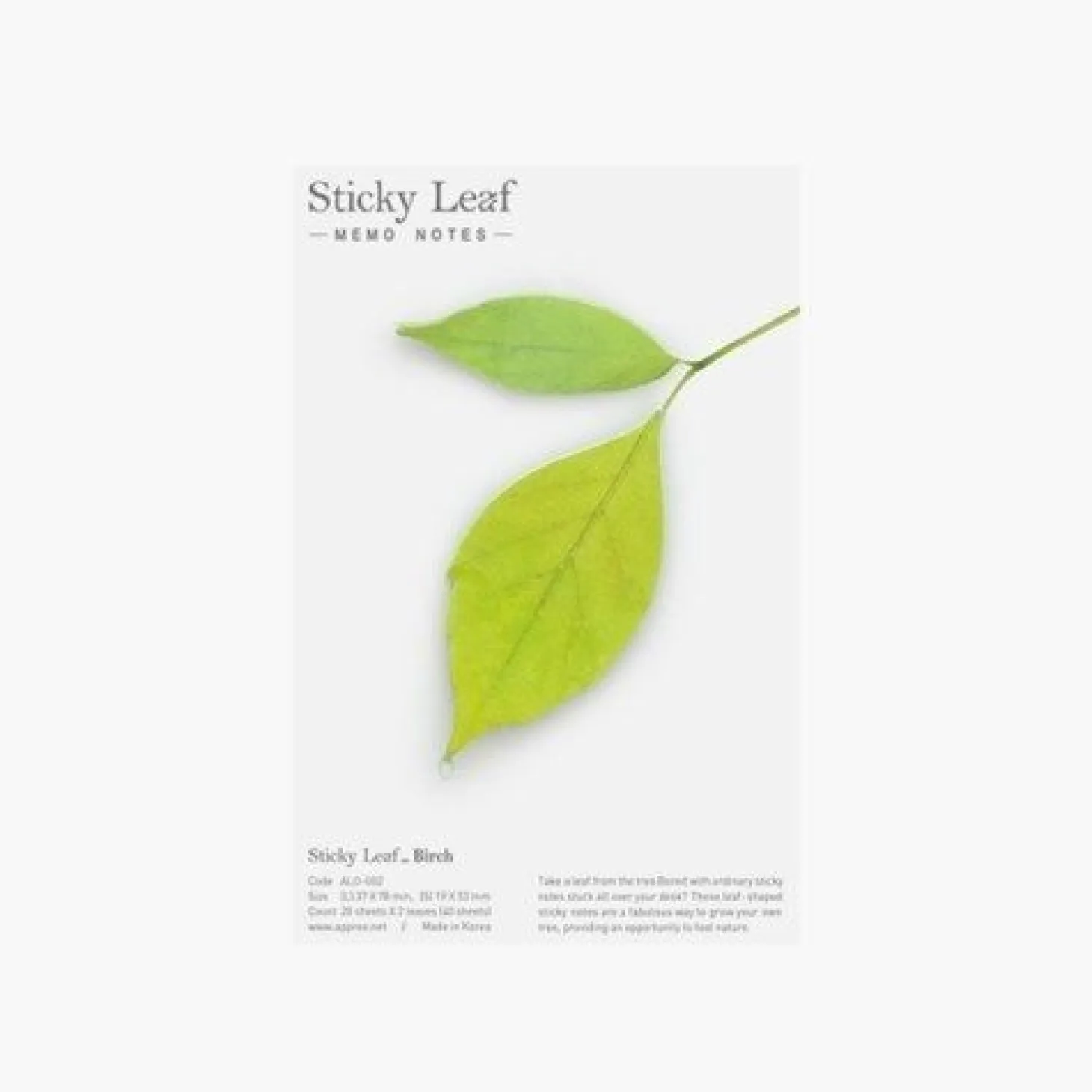 Medium Leaf Sticky Note