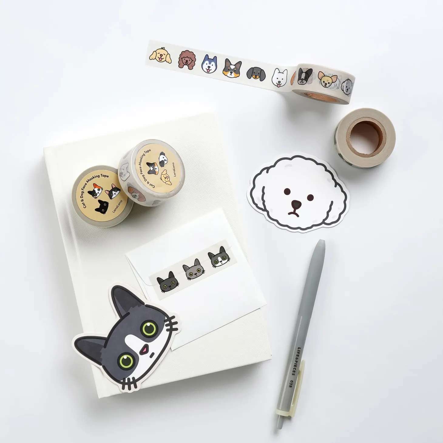 Mini Cat Face Card