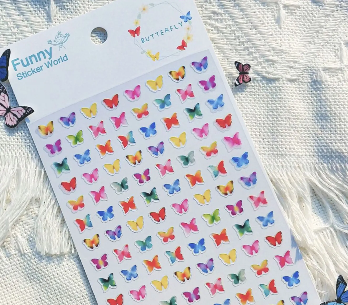 Mini Colorful Butterfly Sticker