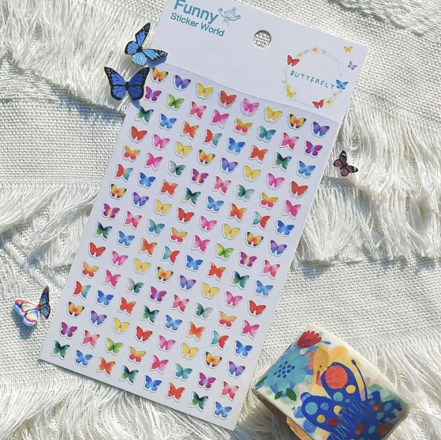 Mini Colorful Butterfly Sticker