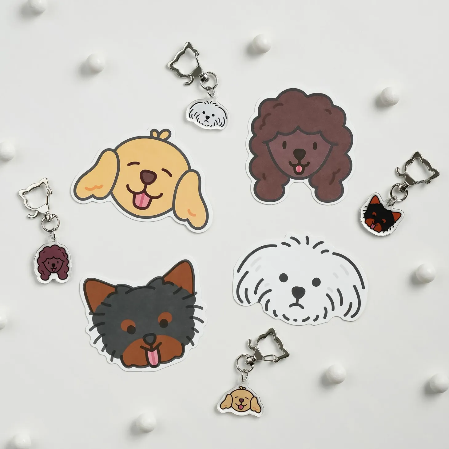 Mini Dog Face Card