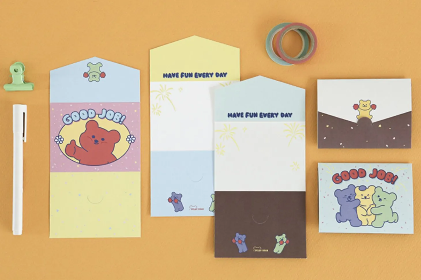 Mini Jelly Bear Folding Card